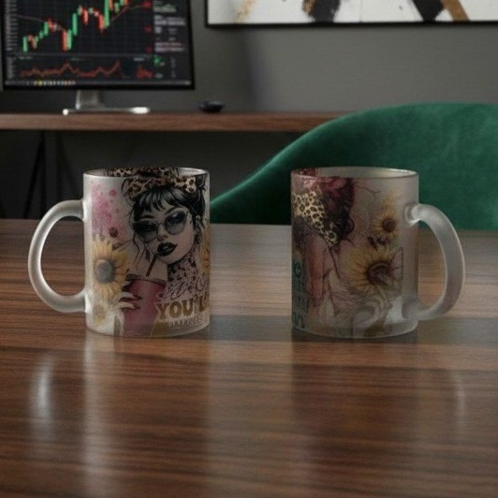 Motivational Quotes Coffee Cups, Set of 2, Inspirational Office Replacement Mugs